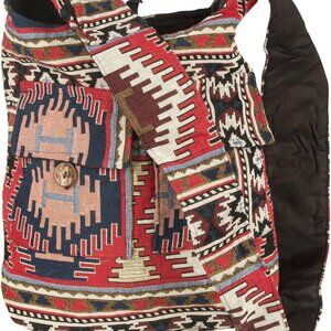 Cotton Canvas Hobo Bag Oversize Shoulder Crossbody Purse Travel Shopping